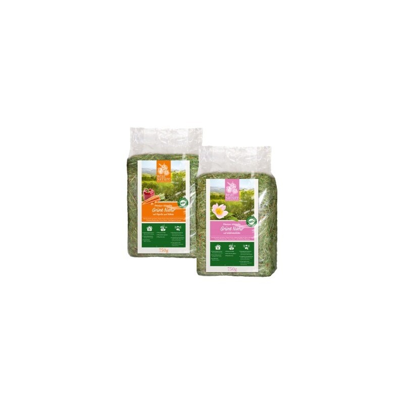 REAL NATURE Grüne Natur Set mit Wildrosenblüten und mit Paprika und Möhren 750 g