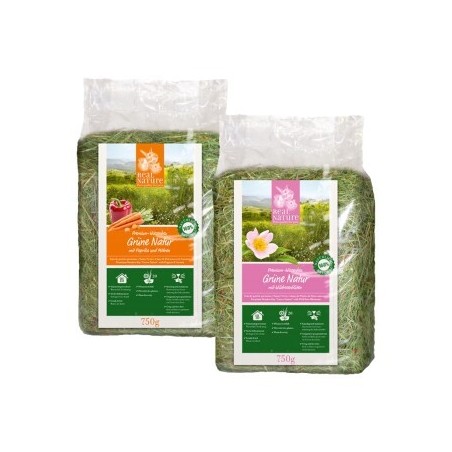 REAL NATURE Grüne Natur Set mit Wildrosenblüten und mit Paprika und Möhren 750 g