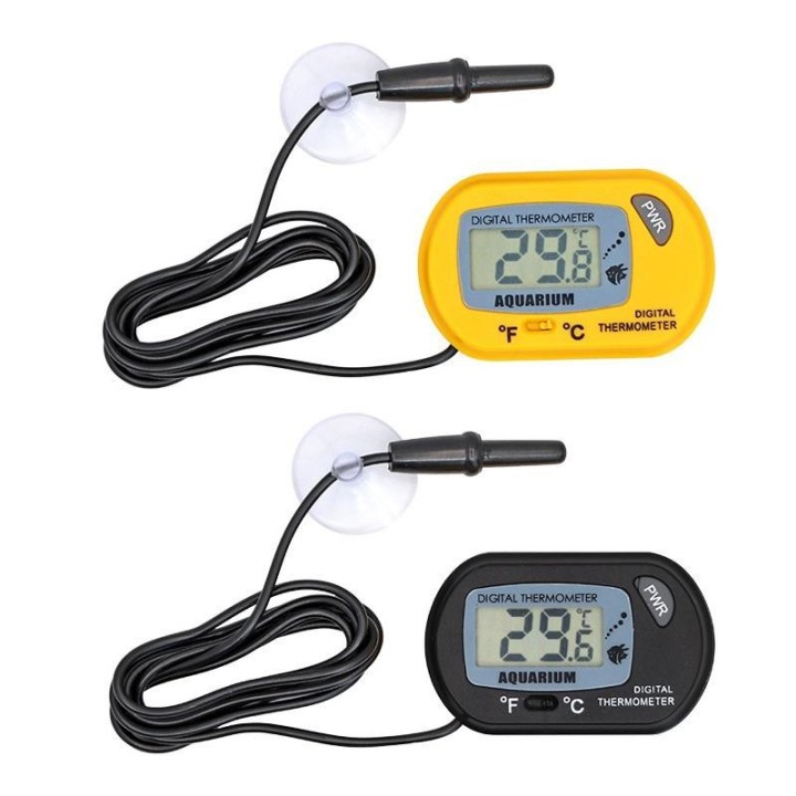 Aquarium LCD Digital Aquarium Thermometer Temperatur Wasserzähler Aquarium Temperatur Detektor Fisch Alarm Heimtierbedarf Wer