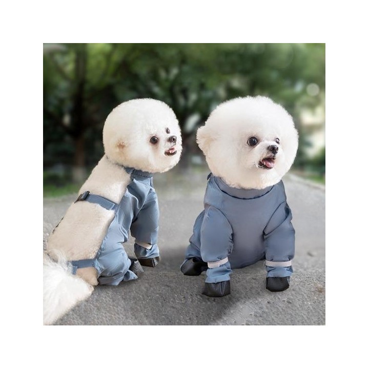 Hundestiefel Leggings mit verstellbarem Riemen, wasserdicht, staubdicht, rutschfest, Pfotenschutz für Hunde, Schuhe, Schneeho