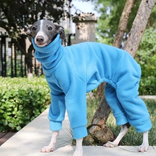 Samt Hundekleidung Haustier Vierbeiner Mantel Winter Warme Weiche Fleece Haustier Jacken Hoodies Outfit Für Whippet Greyhound
