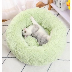 Super Katzenbett, warmes schlafendes Katzennest, weicher langer Plüsch, bestes Haustier-Hundebett für Hunde, Korbkissen, Katz