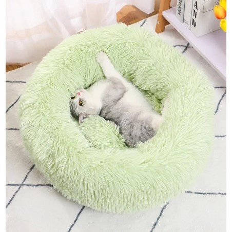 Super Katzenbett, warmes schlafendes Katzennest, weicher langer Plüsch, bestes Haustier-Hundebett für Hunde, Korbkissen, Katz