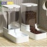 Hundefutterspender, Katzenfutterautomat, automatischer Futter- und Wassernapf, transparent, Tiernahrungsspender, Behälter, We