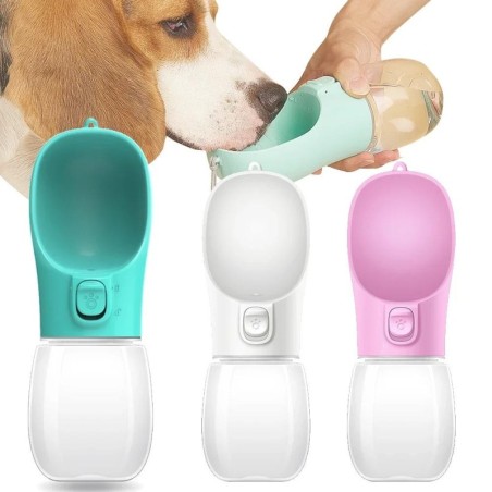 Tragbare Hundewasserflasche für kleine große Hunde, Katzen, im Freien, auslaufsicher, für Spaziergänge, Trinknäpfe, Chihuahua