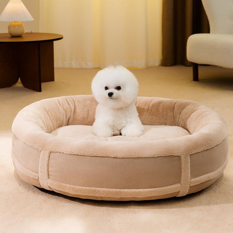 Neu Hundehütte Herbst Warme Hunde- und Katzenhütte Kleine Hund Teddy Panda Katze Bett Winter S  45*35*17