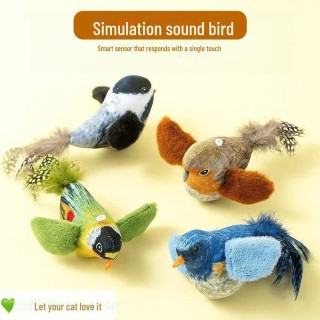 Interaktives Katzenspielzeug mit simulierten Vogelgeräuschen – Dauerhafte Hängeunterhaltung für gelangweilte Katzen Brilliant