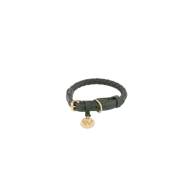 William Walker Hundehalsband Twisted Dark Moss XL