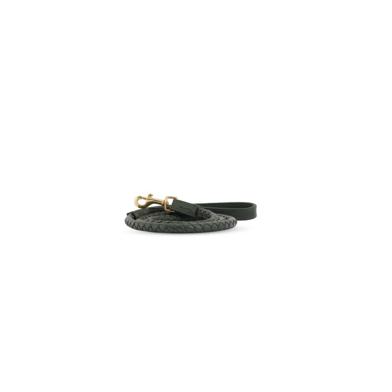 William Walker Hundeleine Twisted Dark Moss S-L