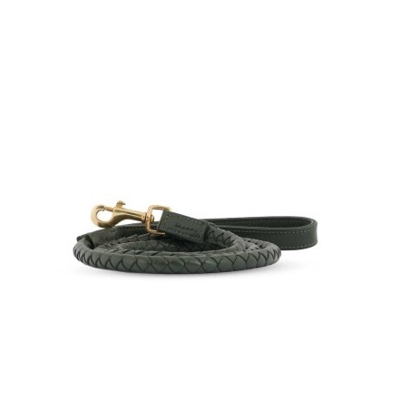 William Walker Hundeleine Twisted Dark Moss S-L