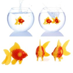 3 Stück künstliche bewegliche kleine Fische, Plastik-Goldfische, lebensechte Aquarium-Dekoration für Fische für das Aquarium,