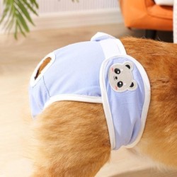 Haustier Menstruationshosen Weibliche Hundewindeln Sanitärhöschen Atmungsaktive Hundezeit Pads Unterwäsche S blau