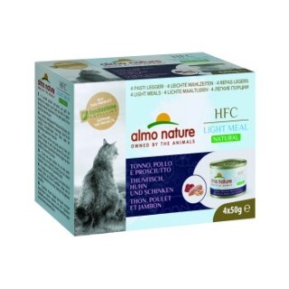Almo nature HFC Natural Light Meal 4x50 g Thunfisch, Huhn und Schinken