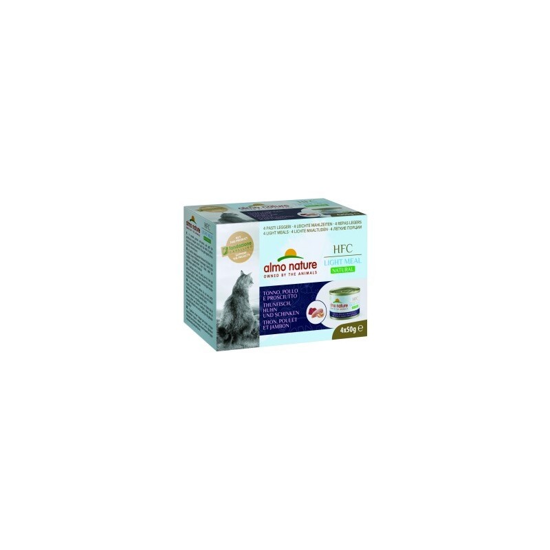 Almo nature HFC Natural Light Meal 4x50 g Thunfisch, Huhn und Schinken