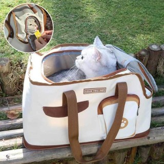Tragbare Hunde-/Katzentragetasche, Reisetasche für Haustiere, atmungsaktives Mesh, für kleine Katzen und Hunde, Outdoor-Zelt,
