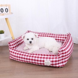 Haustierbett für Hunde, kleine Betten, mittelgroßes Zwingerkissen, großes Sofa, Welpenzubehör, waschbar, Katzenkorb, warme Zu