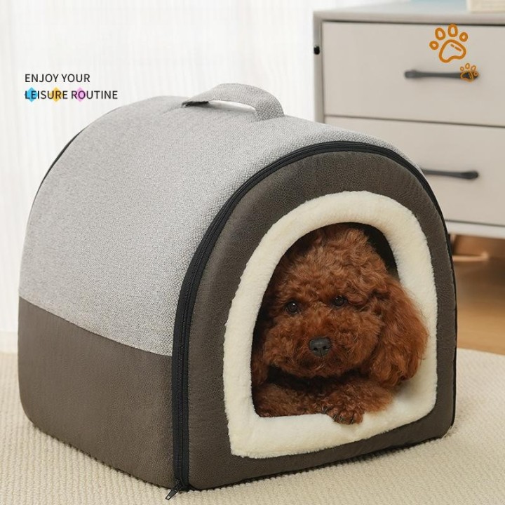 Zwinger für alle Jahreszeiten Nicht abnehmbare und waschbare Hundehütte Spezieller Katzenzwinger für kleine und große Hunde T