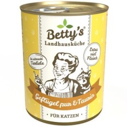Betty's Landhausküche Geflügel pur & Taurin 6x400 g