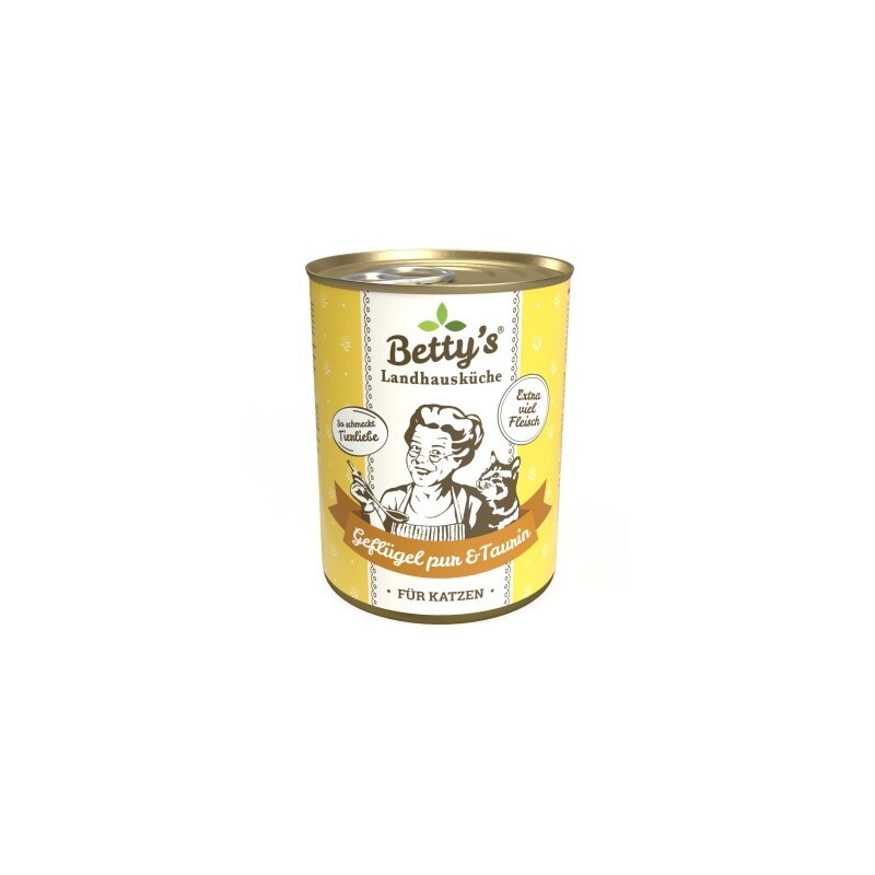 Betty's Landhausküche Geflügel pur & Taurin 6x400 g