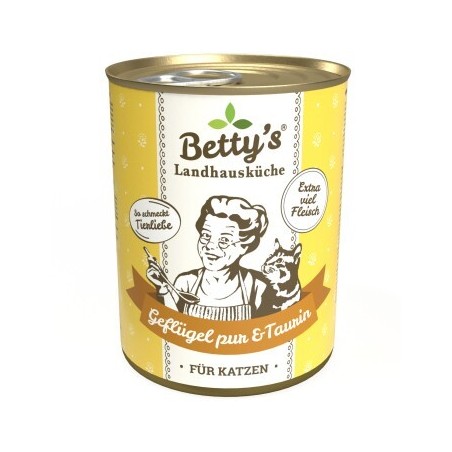 Betty's Landhausküche Geflügel pur & Taurin 6x400 g