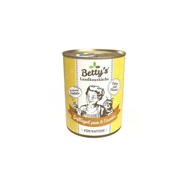 Betty's Landhausküche Geflügel pur & Taurin 6x400 g