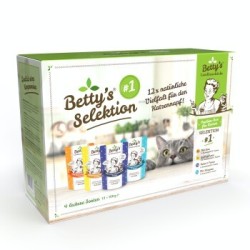 Betty's Landhausküche Selektion Nr.1 Frischebeutel 12 x 100g für Katze