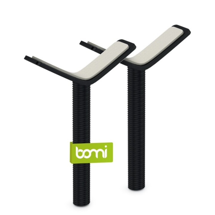 bomi Zubehör Schutzgitter 2er Y-Adapter Metall Schwarz