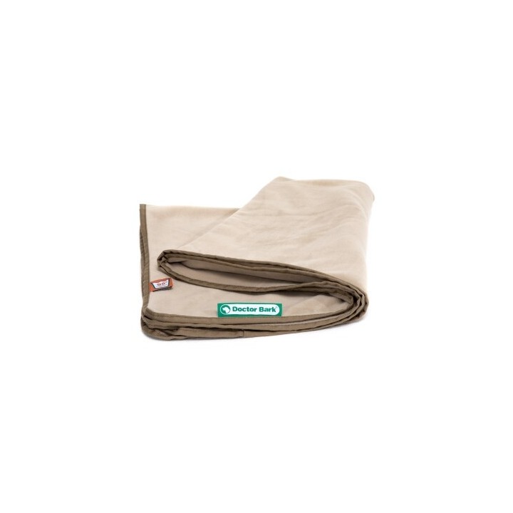 Doctor Bark Fleece-Kuscheldecke beige L