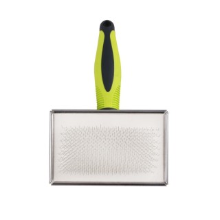 nobleza Einseitiger Haustierkamm – Gebogene Stahlzähne für effektive Fellpflege S