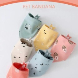 Hundehalstuch, kleines Haustier-Bandana für Hunde und Katzen, Baumwolle, waschbar, Krawatten, Halsband, Schal, Dreieckstuch,