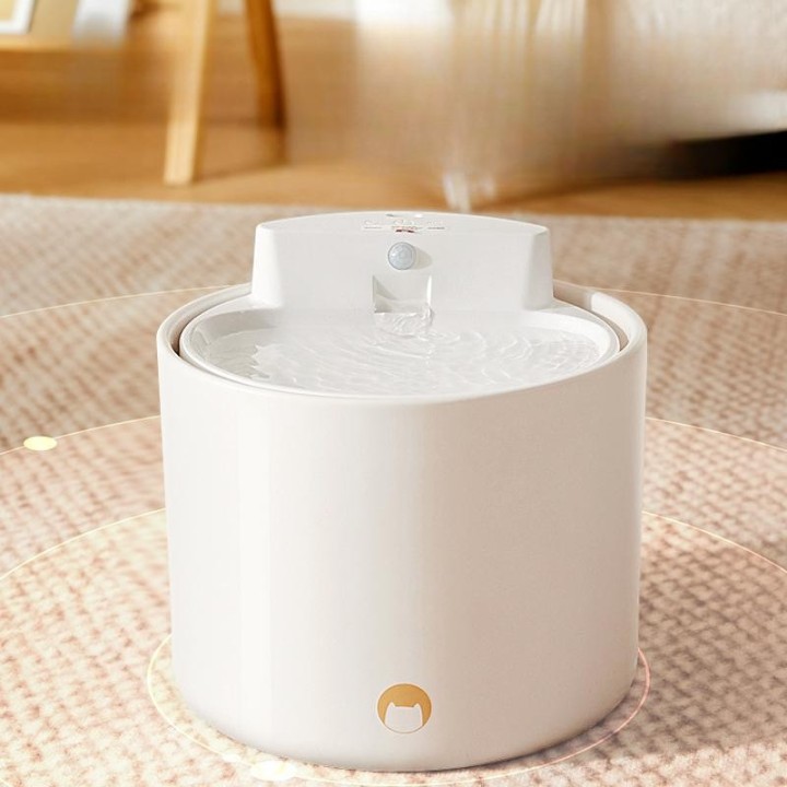 Intelligenter Keramik-Wasserspender für Haustiere, automatische Zirkulation, intelligenter Sensor, Wasserzufuhr für Katzen un