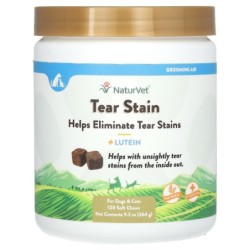 NaturVet, Tränenfleckenentferner, mit Lutein, für Hunde und Katzen, 120 weiche Kautabletten, 9,3 oz (264 g)