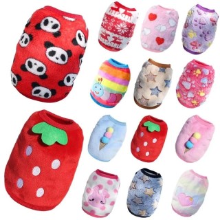 Fleece-Hundekleidung für Hunde, warme Hundeweste, Hemd, Welpen-/Katzenkleidung für Hunde, Mantel, Kapuzenpullover, Haustierkl