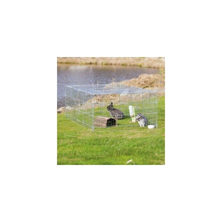 Trixie Freilaufgehege mit Abdeckung anthrazit/ grau 2,16 m, 1,16 m, 65 cm