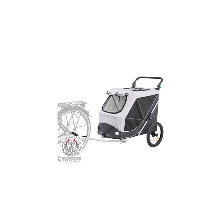 Trixie Hunde-Fahrrad-Anhänger, Größe L