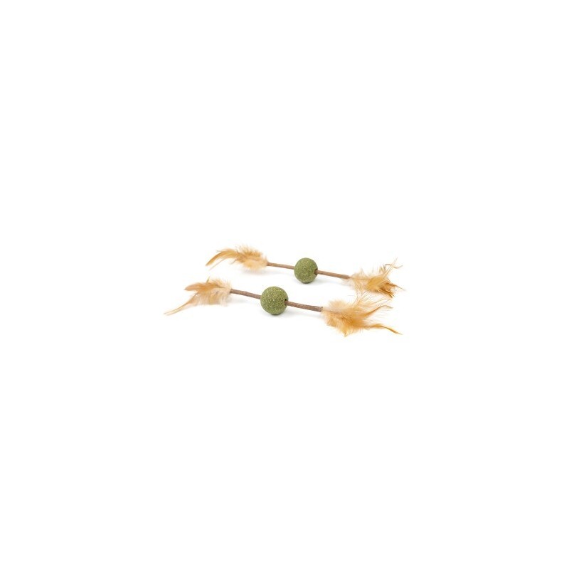 Canadian Cat Company Katzenminze Kugel mit Matatabi Stick & Feder 2 Stk