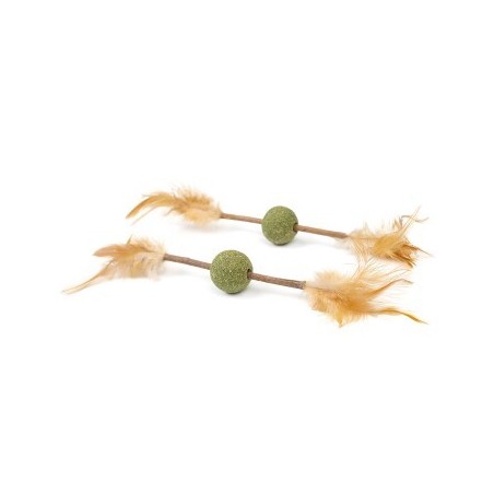 Canadian Cat Company Katzenminze Kugel mit Matatabi Stick & Feder 2 Stk