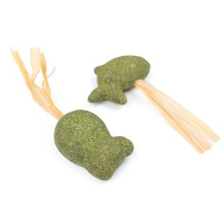 Canadian Cat Company Katzenminze Fisch & Maus mit Bast 2 Stk