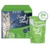 Lyra Pet Lecker.Pet Surf'n'Turf Pouches Katzenfutter in feiner Sauce Nassfutter 4er Mix Multipack