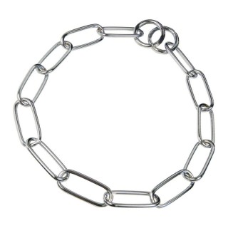 Hs Sprenger Halskette, langgliedrig - Stahl verchromt, 3,0 mm 72 cm