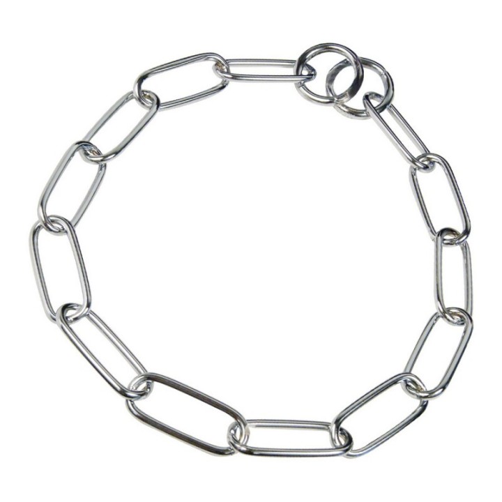 Hs Sprenger Halskette, langgliedrig - Stahl verchromt, 3,0 mm 72 cm