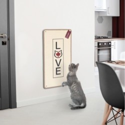Canadian Cat Company Kratzteppich 80x40cm mit Wandbefestigung beige