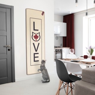 Canadian Cat Company Kratzteppich 180x60cm mit Wandbefestigung beige