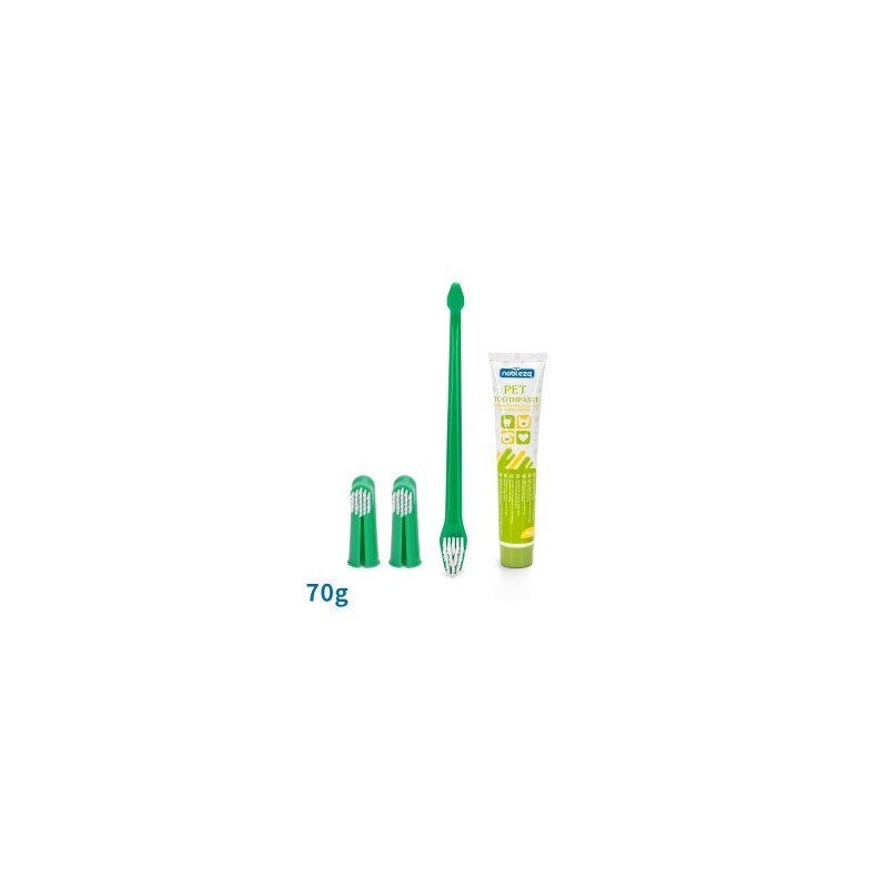 nobleza - 3 in 1 Zahnpflege Set mit Zahnpasta
