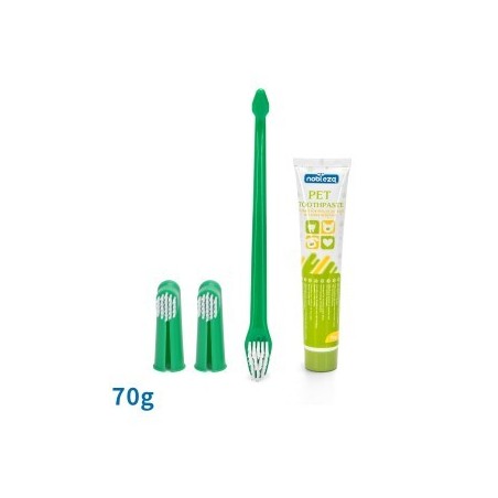 nobleza - 3 in 1 Zahnpflege Set mit Zahnpasta