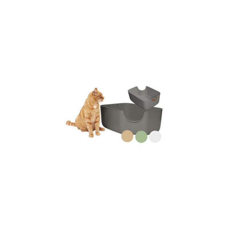 PIUPET Katzentoilette grau
