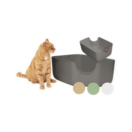 PIUPET Katzentoilette grau