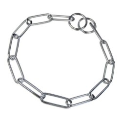 Hs Sprenger Halskette, langgliedrig - Stahl verchromt, 3,0 mm 54 cm