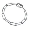Hs Sprenger Halskette, langgliedrig - Stahl verchromt, 3,0 mm 58 cm