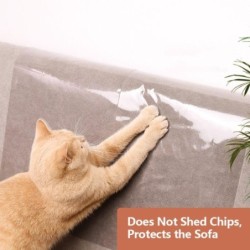 Anti-Katzenkratzer Anti-Katzenkratzaufkleber Selbstklebende transparente Kratzschutzmatte Kann PVC-Sofa-Schutzaufkleber versc